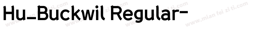 Hu_Buckwil Regular字体转换